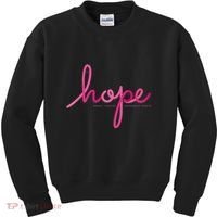There is Hope for Breast Cancer Awareness Month Kids Sweatshirt thumb 0