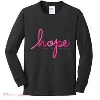 There is Hope for Breast Cancer Awareness Month Kids Long Sleeve Shirt thumb 0