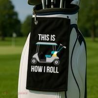 This Is How I Roll Cute Gift Golf Cool Gift Golf Towel thumb 2