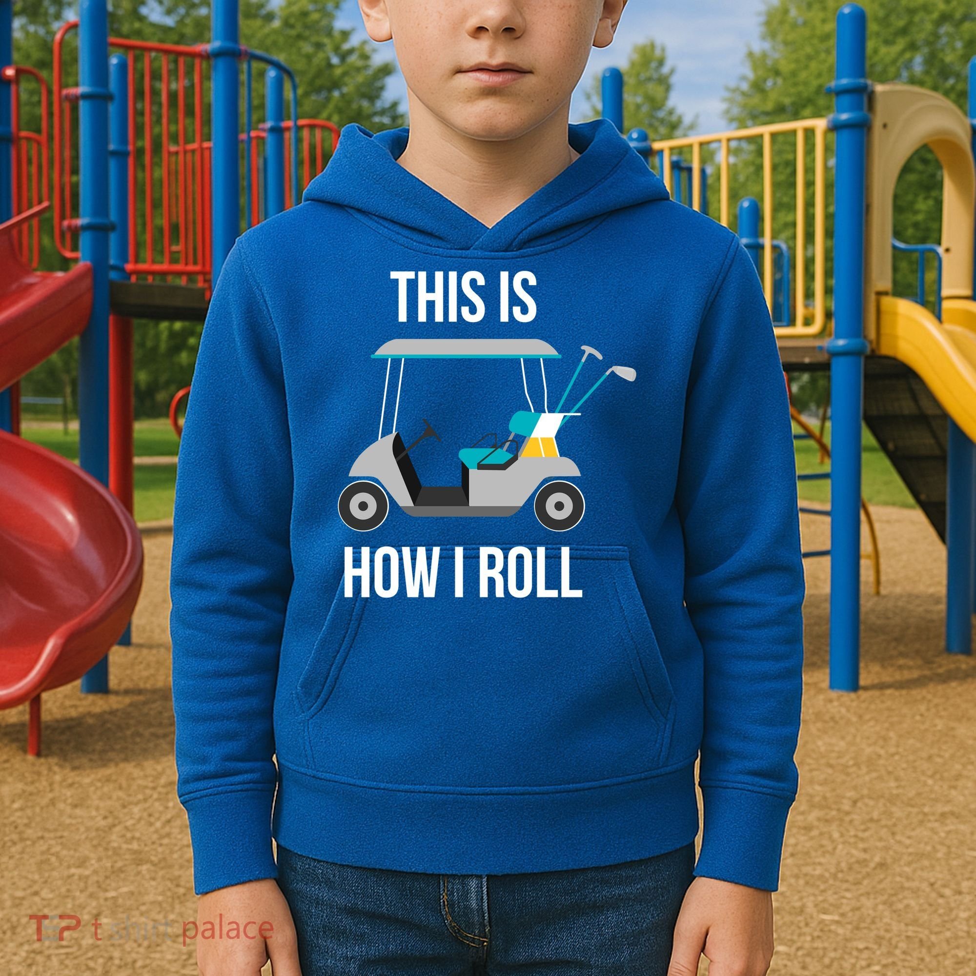 This Is How I Roll Cute Gift Golf Cool Gift Kids Hoodie