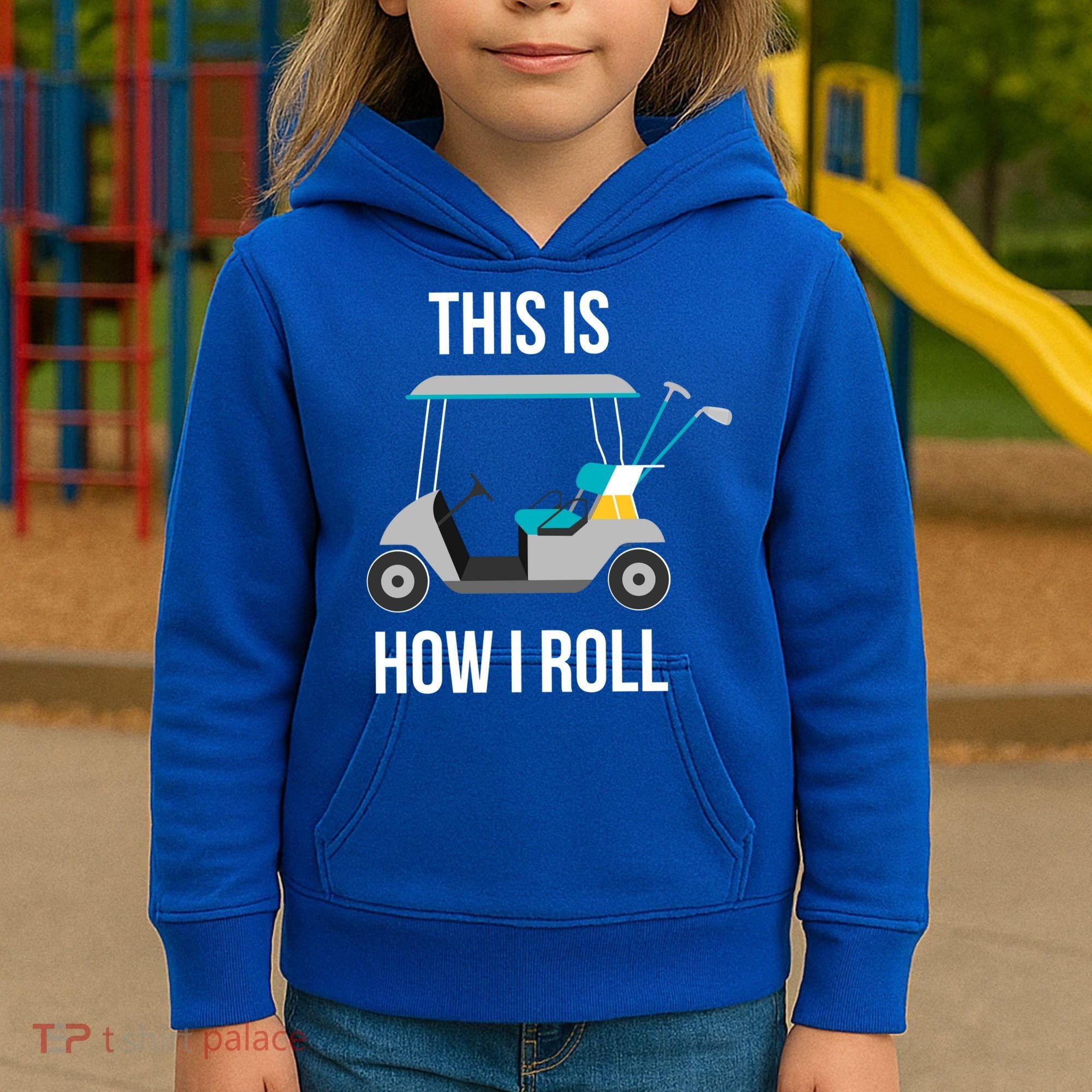 This Is How I Roll Cute Gift Golf Cool Gift Kids Hoodie
