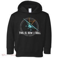 This Is How We Roll Pilot Shirts Funny Airplane Aircraft Tees Toddler Hoodie thumb 0