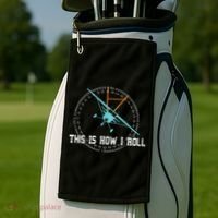 This Is How We Roll Pilot Shirts Funny Airplane Aircraft Tees Golf Towel thumb 2