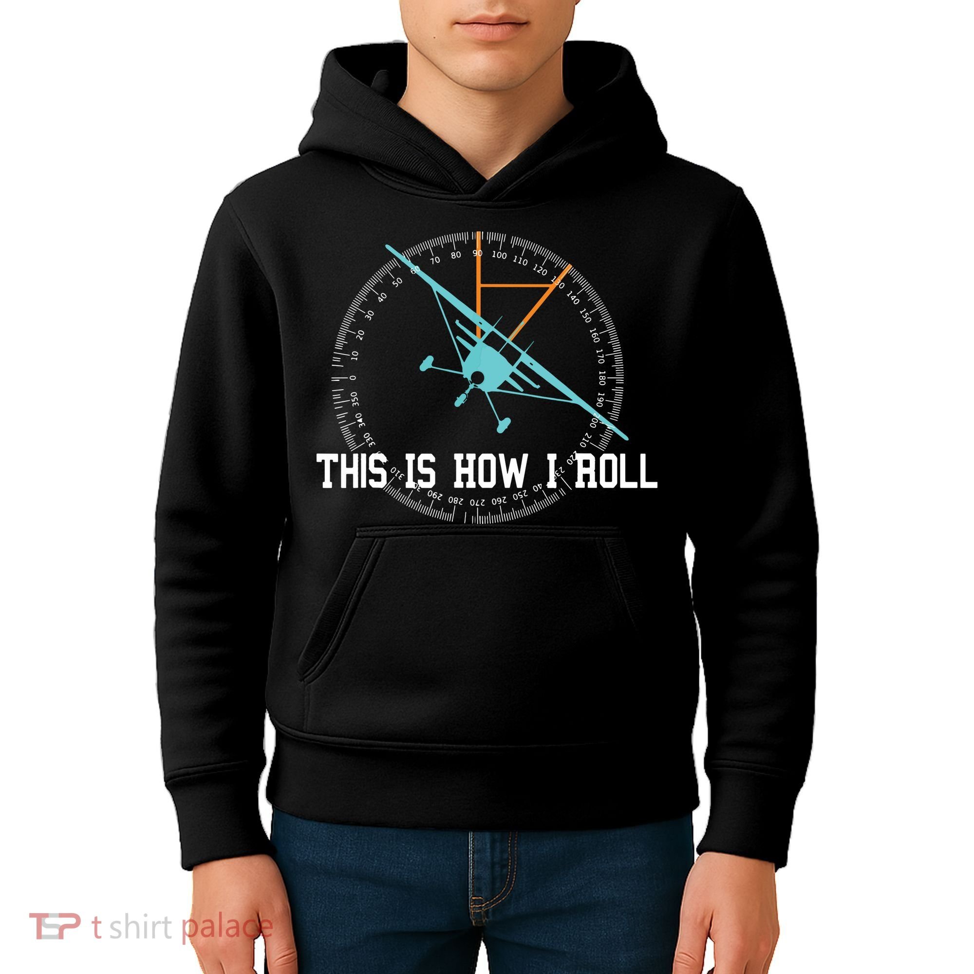 This Is How We Roll Pilot Shirts Funny Airplane Aircraft Tees Kids Hoodie