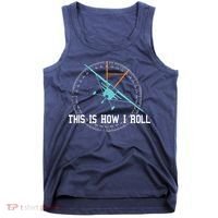 This Is How We Roll Pilot Shirts Funny Airplane Aircraft Tees Tank Top thumb 0