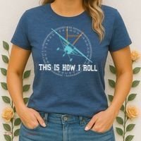 This Is How We Roll Pilot Shirts Funny Airplane Aircraft Tees Women's T-Shirt thumb 2