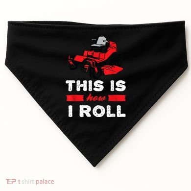 This Is How I Roll Zero Turn Riding Lawn Mower Image USA-Made Doggie Bandana