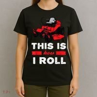 This Is How I Roll Zero Turn Riding Lawn Mower Image T-Shirt thumb 4