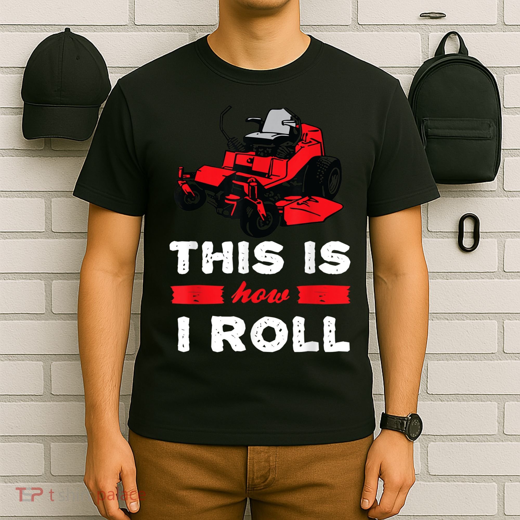 This Is How I Roll Zero Turn Riding Lawn Mower Image T-Shirt