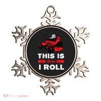 This Is How I Roll Zero Turn Riding Lawn Mower Image Ornament thumb 0