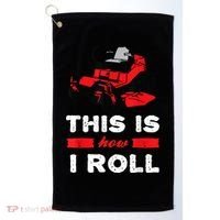 This Is How I Roll Zero Turn Riding Lawn Mower Image Golf Towel thumb 0