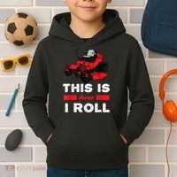 This Is How I Roll Zero Turn Riding Lawn Mower Image Kids Hoodie thumb 2