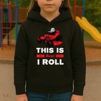 This Is How I Roll Zero Turn Riding Lawn Mower Image Kids Hoodie thumb 3