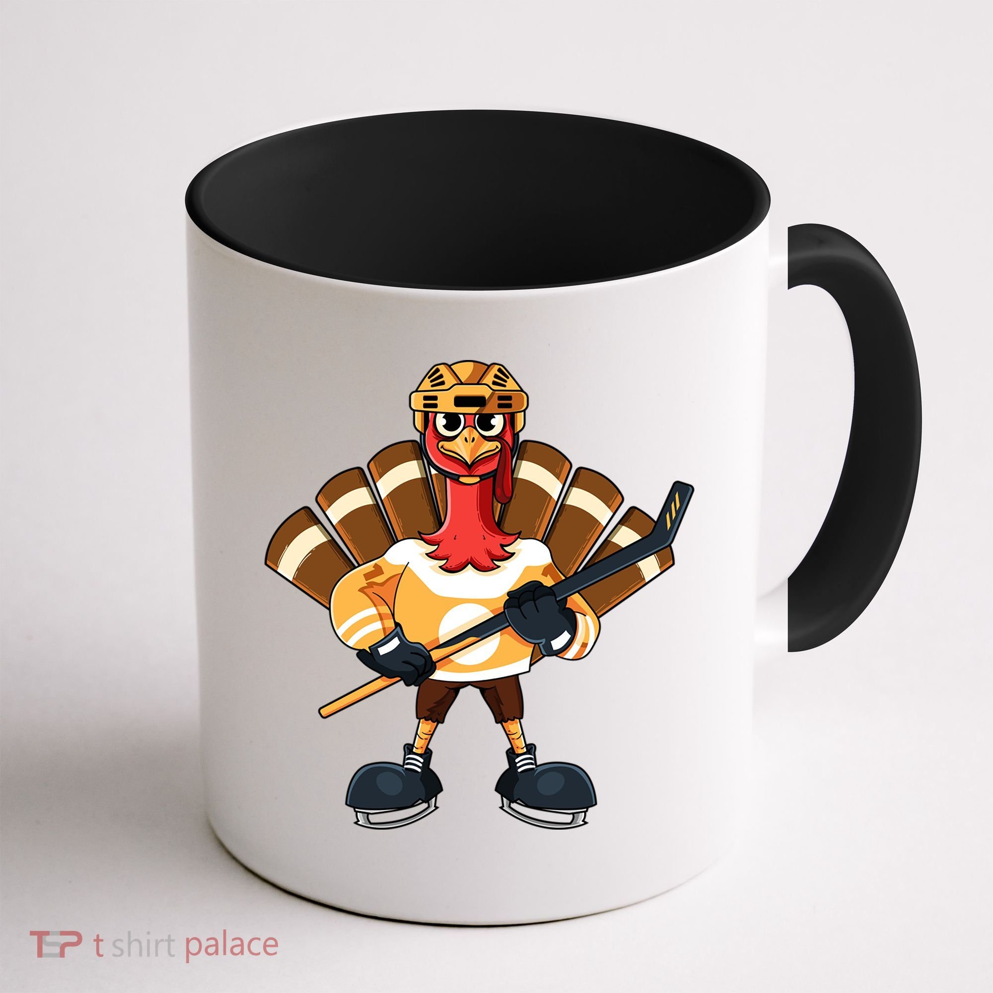 Thanksgiving Ice Hockey Gobble Player Turkey Skater Gift Great Gift Coffee Mug