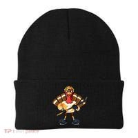Thanksgiving Ice Hockey Gobble Player Turkey Skater Gift Great Gift Beanie thumb 0