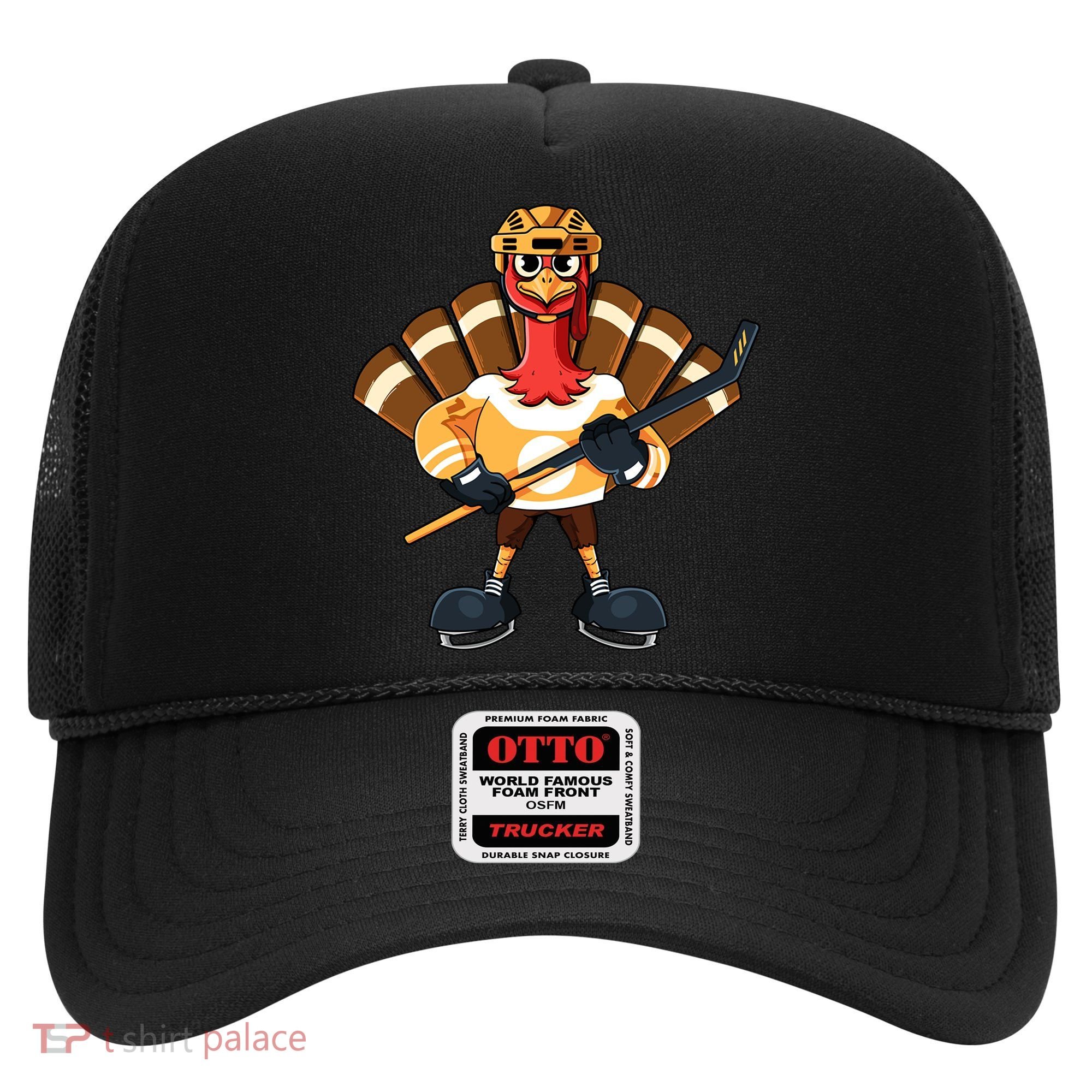 Thanksgiving Ice Hockey Gobble Player Turkey Skater Gift Great Gift Hat