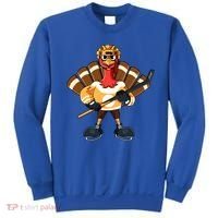 Thanksgiving Ice Hockey Gobble Player Turkey Skater Gift Great Gift Sweatshirt thumb 0