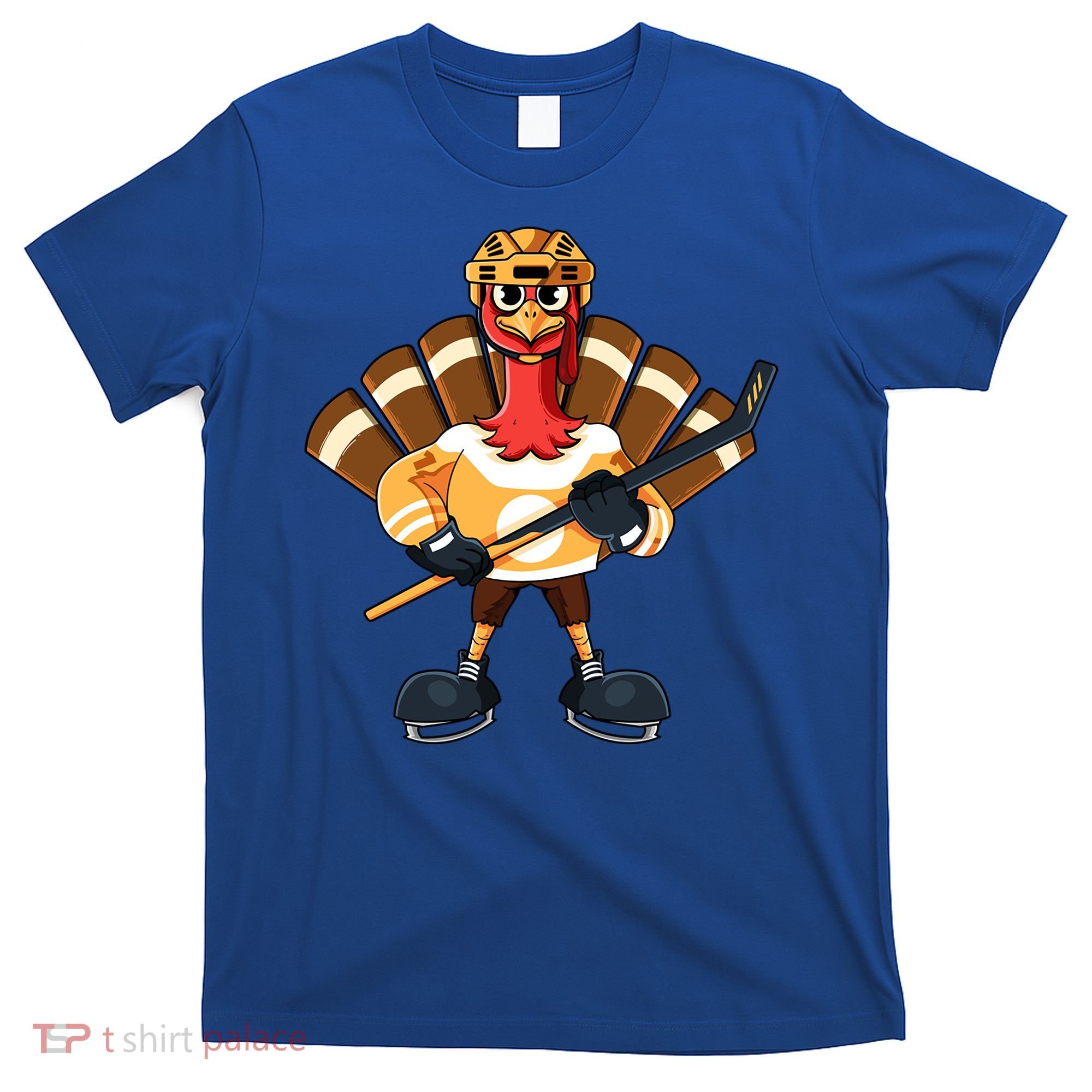 Thanksgiving Ice Hockey Gobble Player Turkey Skater Gift Great Gift T-Shirt