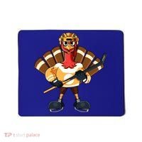 Thanksgiving Ice Hockey Gobble Player Turkey Skater Gift Great Gift Mousepad thumb 0