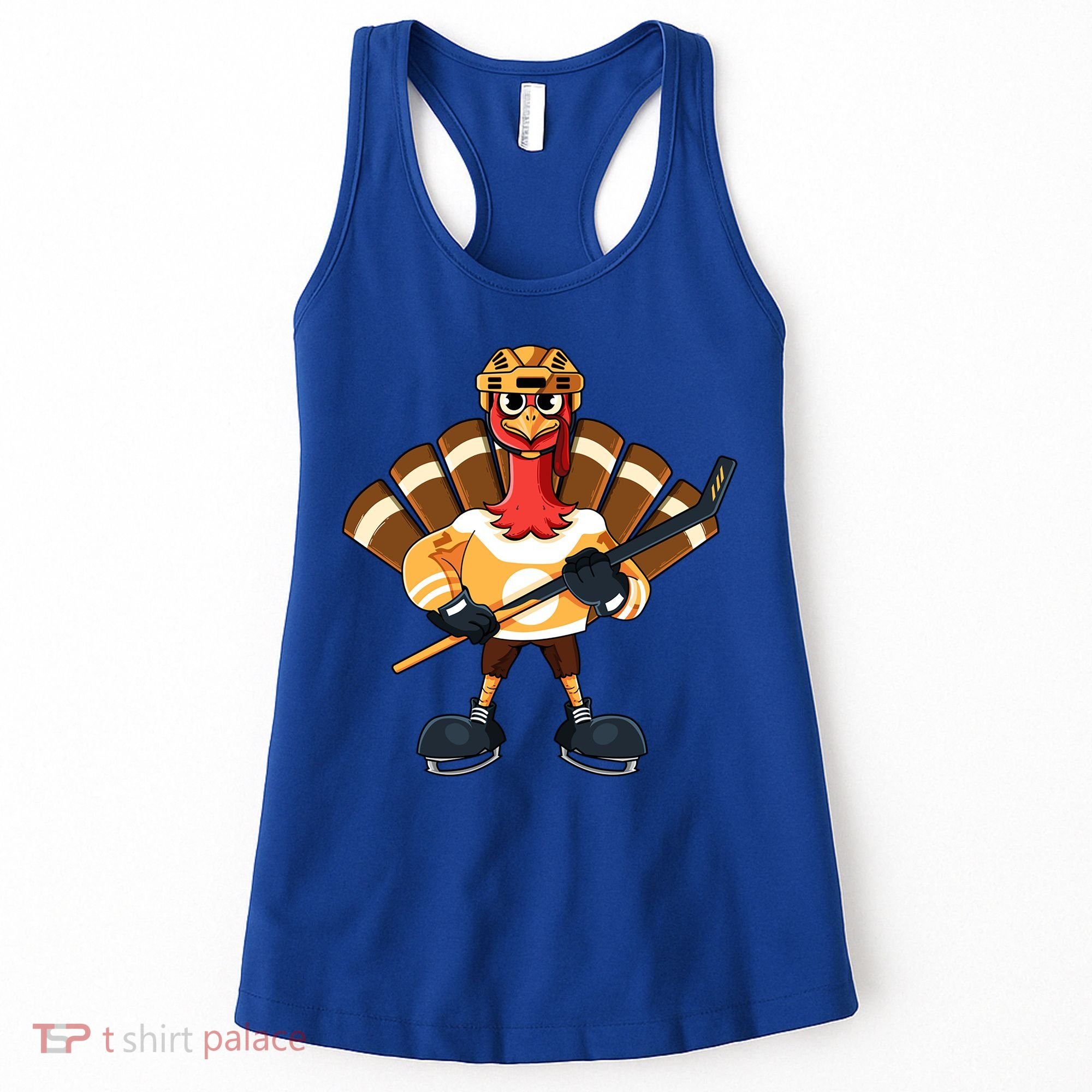 Thanksgiving Ice Hockey Gobble Player Turkey Skater Gift Great Gift Women's Tank Top