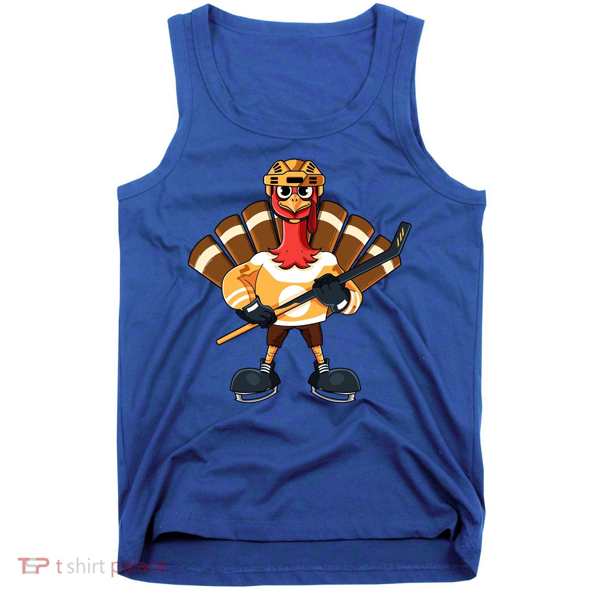 Thanksgiving Ice Hockey Gobble Player Turkey Skater Gift Great Gift Tank Top