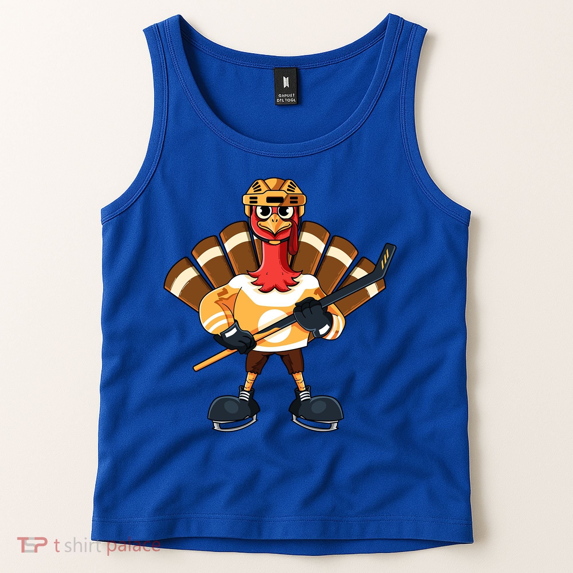 Thanksgiving Ice Hockey Gobble Player Turkey Skater Gift Great Gift Tank Top