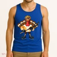 Thanksgiving Ice Hockey Gobble Player Turkey Skater Gift Great Gift Tank Top thumb 3