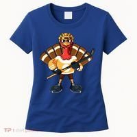Thanksgiving Ice Hockey Gobble Player Turkey Skater Gift Great Gift Women's T-Shirt thumb 0