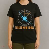 This Is How I Roll Airplane Pilo Aviation T-Shirt thumb 4
