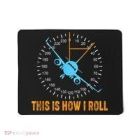 This Is How I Roll Airplane Pilo Aviation Mousepad thumb 0