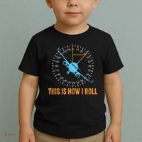 This Is How I Roll Airplane Pilo Aviation Toddler T-Shirt thumb 2