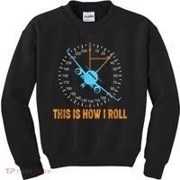This Is How I Roll Airplane Pilo Aviation Kids Sweatshirt thumb 0