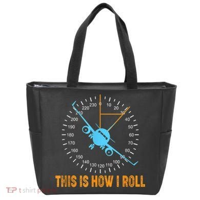 This Is How I Roll Airplane Pilo Aviation Tote Bag