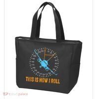 This Is How I Roll Airplane Pilo Aviation Tote Bag thumb 3