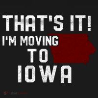 That's It I'm Moving To Iowa Map Funny Iowa Lover Kids Hoodie thumb 5