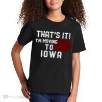 That's It I'm Moving To Iowa Map Funny Iowa Lover Kids T-Shirt thumb 2
