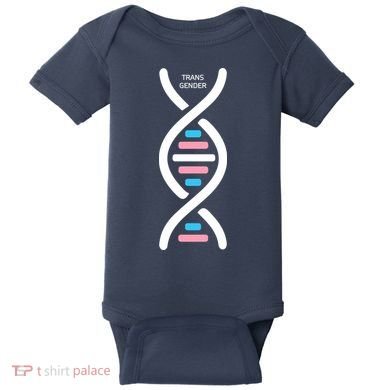 Transgender It's In My DNA Pride Month Baby Bodysuit
