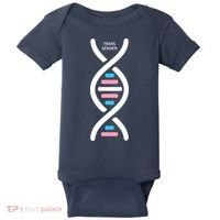 Transgender It's In My DNA Pride Month Baby Bodysuit thumb 0