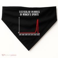 Testicular Injuries In Womens Sports USA-Made Doggie Bandana thumb 0