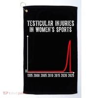 Testicular Injuries In Womens Sports Golf Towel thumb 0
