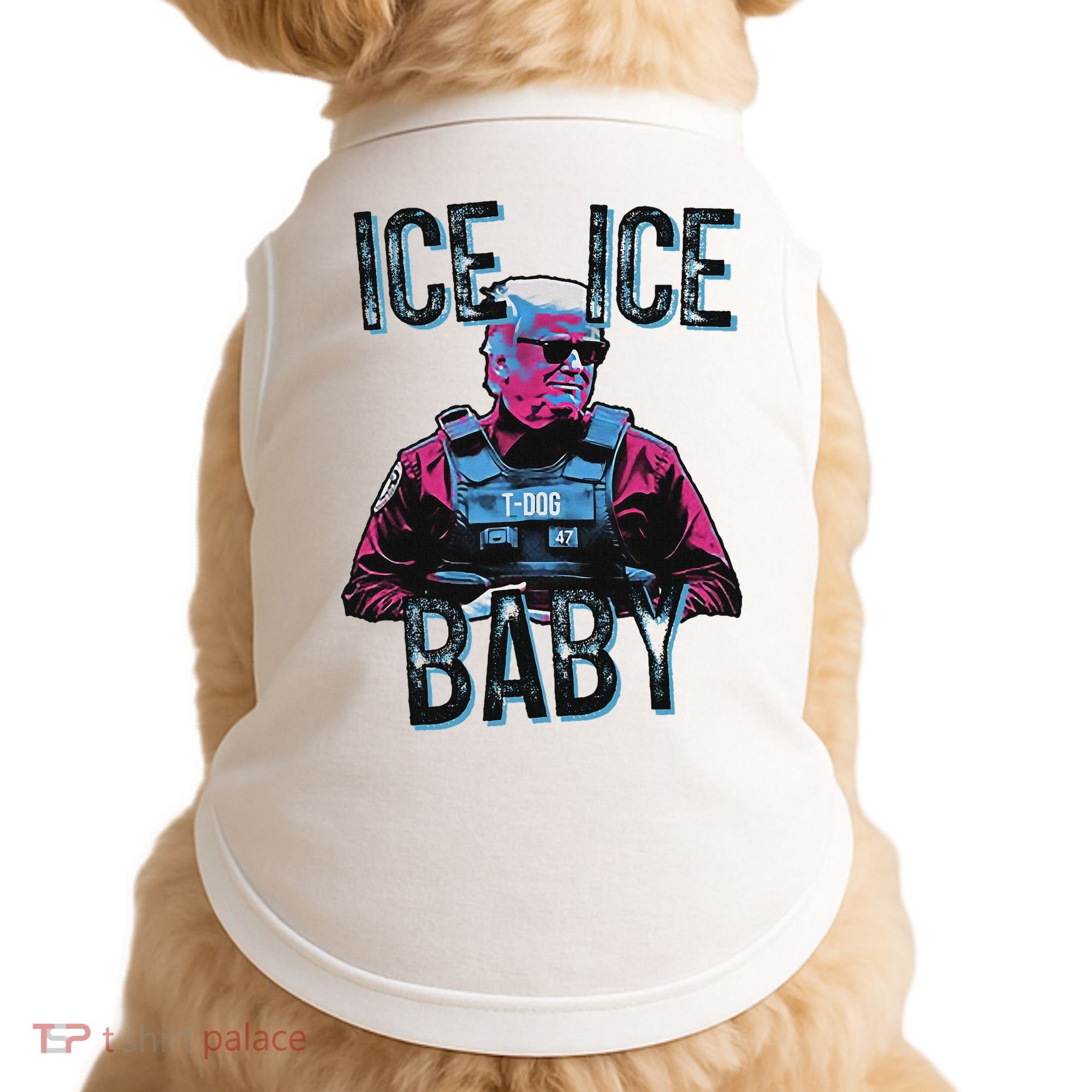 Trump Ice Ice Baby Doggie Tank
