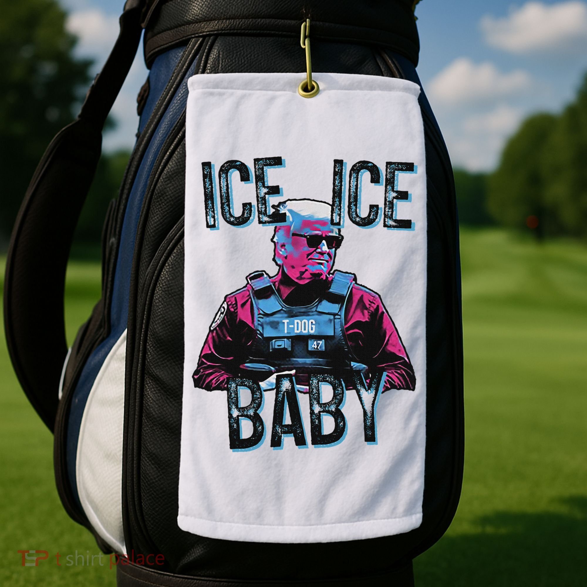Trump Ice Ice Baby Golf Towel
