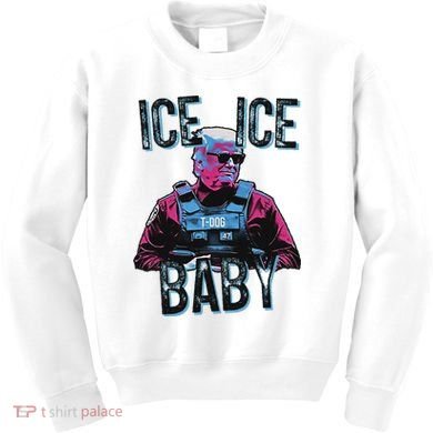 Trump Ice Ice Baby Kids Sweatshirt