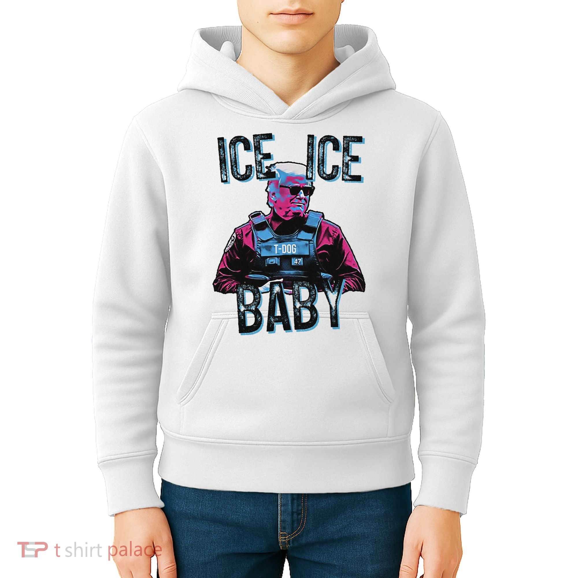 Trump Ice Ice Baby Kids Hoodie