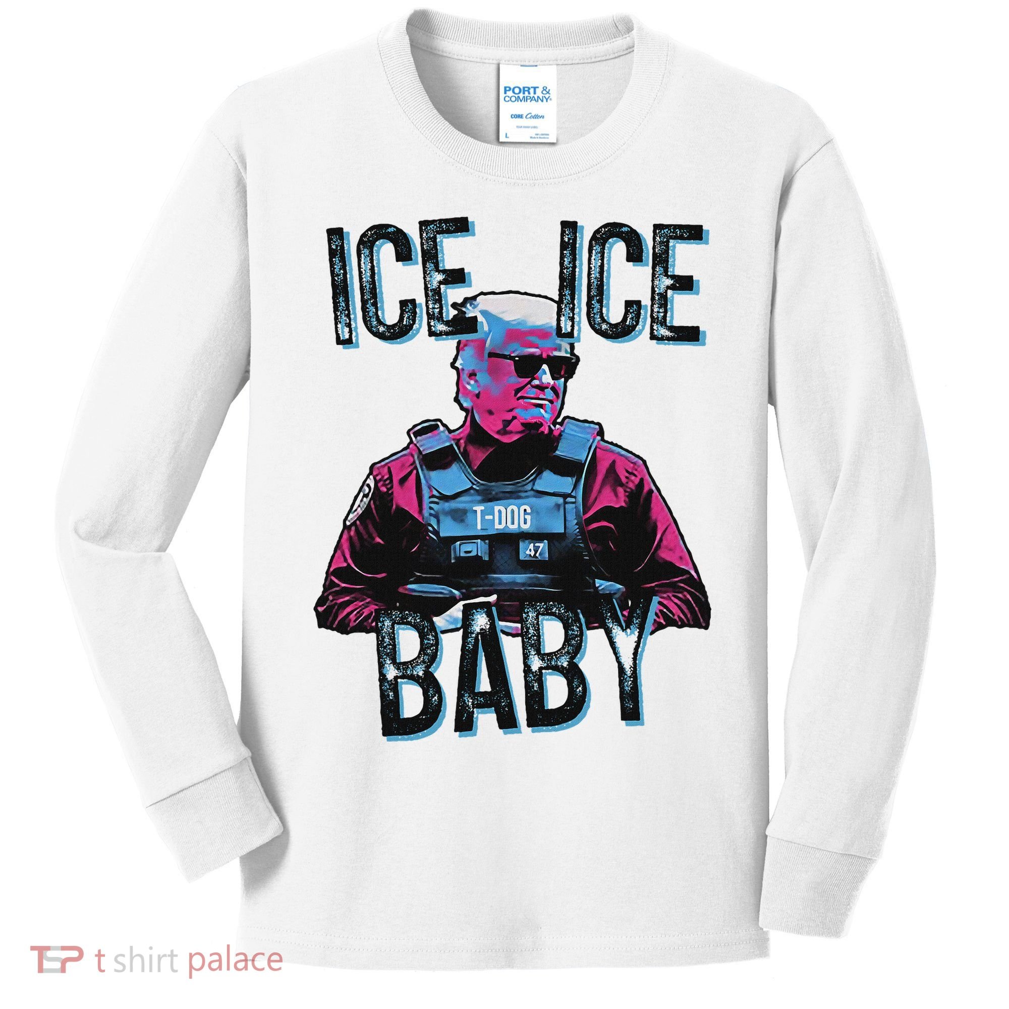 Trump Ice Ice Baby Kids Long Sleeve Shirt