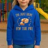 Thanksgiving I’m Just Here For The Pie Gift Kids Hoodie thumb 3