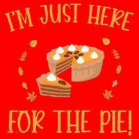 Thanksgiving I’m Just Here For The Pie Gift Santa Hat thumb 1