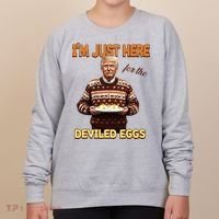 Thanksgiving IM Just Here For The Deviled Eggs Women's Sweatshirt thumb 0