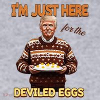 Thanksgiving IM Just Here For The Deviled Eggs Women's Sweatshirt thumb 2