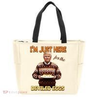Thanksgiving IM Just Here For The Deviled Eggs Tote Bag thumb 0